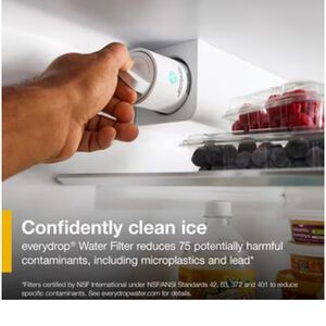 Whirlpool 36 in. 28.9 cu. ft. 4-Door French Door Refrigerator with Ice & Water Dispenser - White, White, hires