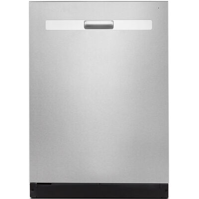 Whirlpool 24 in. Built-In Dishwasher with Top Control, 51 dBA Sound Level, 14 Place Settings, 4 Wash Cycles & Sanitize Cycle - Stainless Steel | WDP730HAMZ