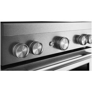 KitchenAid Commercial-Style 30 in. 4.1 cu. ft. Air-Fry True European Convection Electric Range with 4 Induction Burners - Stainless Steel, , hires