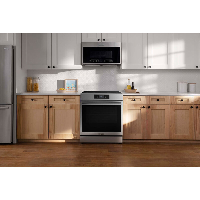 Frigidaire Gallery Series 30 in. 6.2 cu. ft. Air Fry True European Convection Steam Slide-In Electric Range with 5 Induction Burners - Stainless Steel, , hires