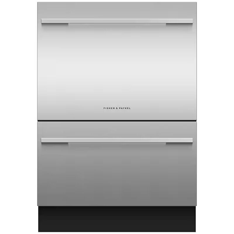 Fisher & Paykel Series 9 24 in. Smart Double Drawer with Top Control & 43 dBa Sound Level - Custom Panel Ready, , hires