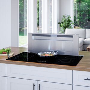 Bosch 800 Series 36 in. 5-Burner Electric Cooktop with Simmer Burner & Power Burner - Black, , hires