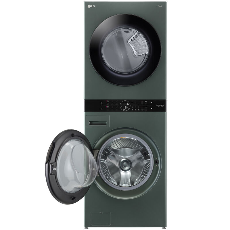 LG 27 in. WashTower with 4.5 cu. ft. Washer with 6 Wash Programs & 7.4 cu. ft. Electric Dryer with 6 Dryer Programs, Sensor Dry & Wrinkle Care - Nature Green, Nature Green, hires