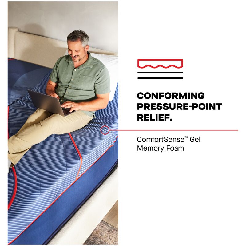 Sealy Albany II Posturepedic Elite Hybrid Medium Full Size Mattress, , hires