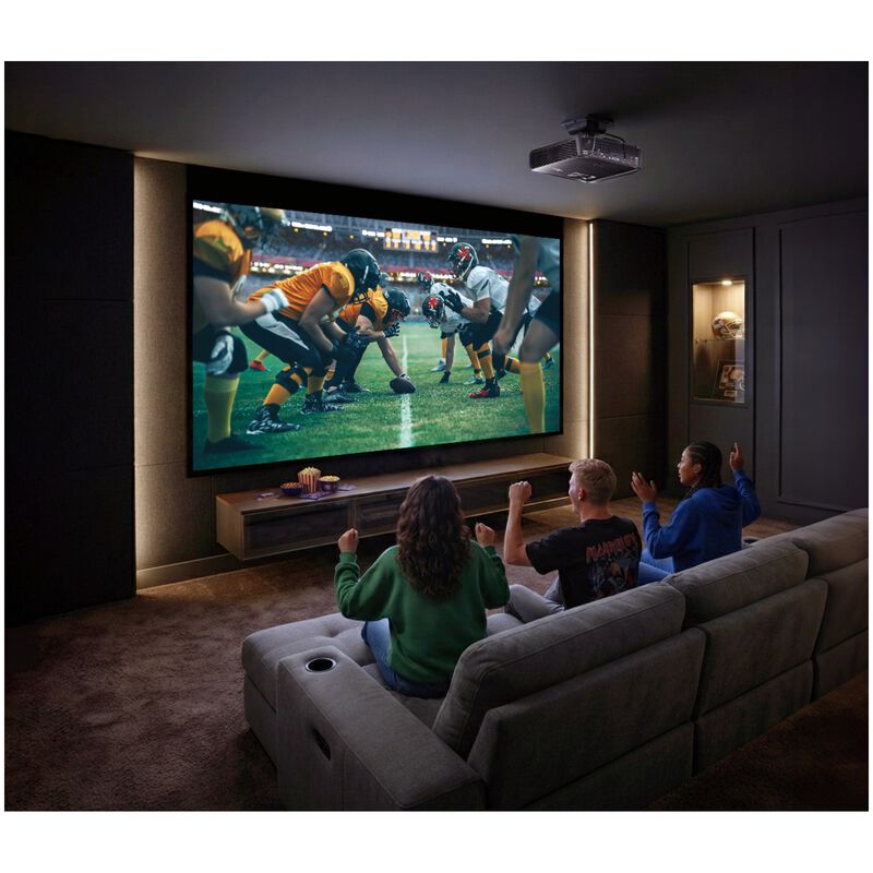 Optoma Short Throw Full HD 1080p Laser Home Entertainment and Golf Sim Projector - Black, , hires
