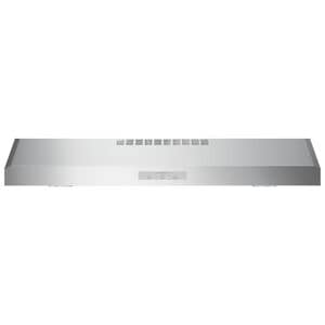 GE Profile 36 in. Convertible Standard Style Range Hood with 390 CFM, 4 Fan Speeds & 2 LED Lights - Stainless Steel, , hires
