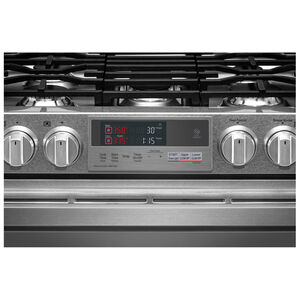 LG Signature 30 in. 7.3 cu. ft. Smart Convection Double Oven Slide-In Dual Fuel Range with 5 Sealed Burners & Griddle - Stainless Steel, , hires