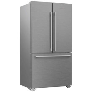 Blomberg 36 in. 19.8 cu. ft. Counter Depth French Door Refrigerator with Internal Water Dispenser - Stainless Steel, , hires
