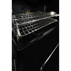 JennAir Noir Series 36 in. 5.1 cu. ft. Smart True European Convection Dual Fuel Range with 4 Sealed Burners & Grill - Stainless Steel, , hires