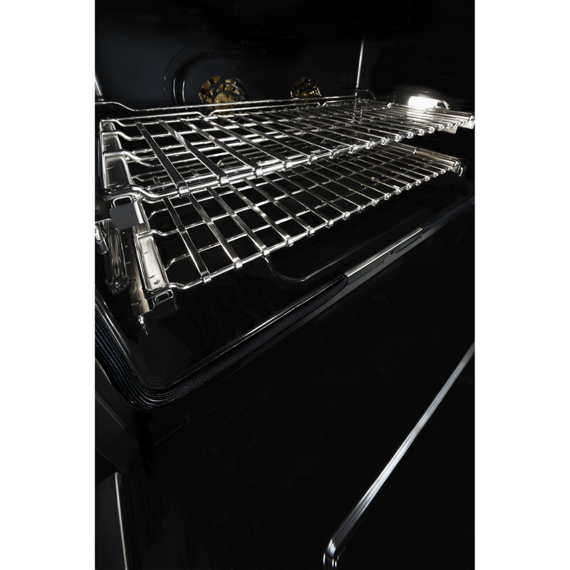 JennAir Noir Series 36 in. 5.1 cu. ft. Smart True European Convection Dual Fuel Range with 4 Sealed Burners & Grill - Stainless Steel, , hires