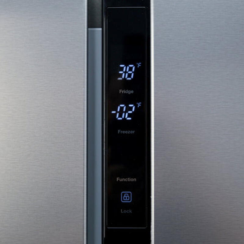 Avanti 33 in. 15.6 cu. ft. Counter Depth Side by Side Refrigerator - Stainless Steel, , hires