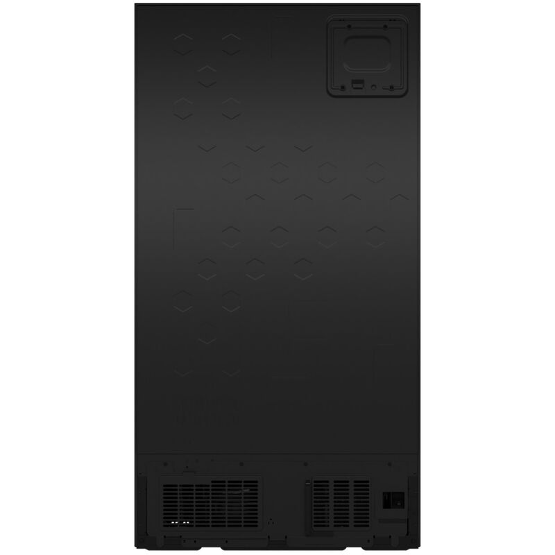 GE 36 in. 27.9 cu. ft. Side-by-Side Refrigerator with Ice & Water Dispenser - Black, , hires