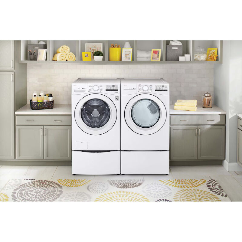 LG 27 in. 7.4 cu. ft. Stackable Electric Dryer with Sensor Dry Technology - White, , hires