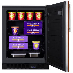 Summit 24 in. 3.7 cu. ft. Built-in Compact Upright Freezer with Adjustable Shelves - Custom Panel Ready, , hires