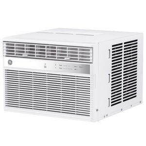 GE 8,000 BTU Smart Window Air Conditioner with 3 Fan Speeds, Sleep Mode & Remote Control - White, , hires