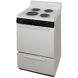 Premier 24 in. 3 cu. ft. Electric Range with Coil Burners - Bisque, , hires