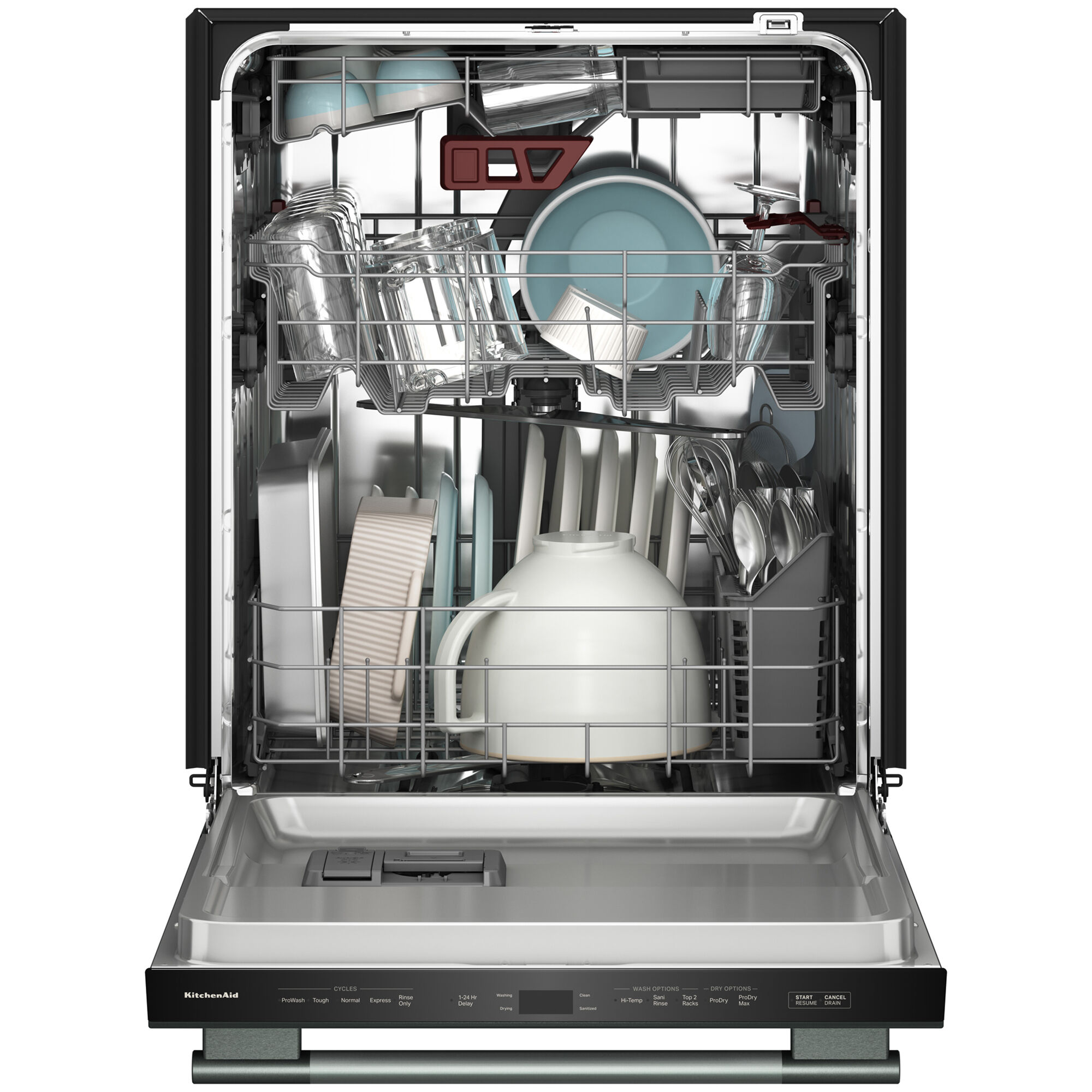 KitchenAid 24 in. Top Control Dishwasher with 41 dBA Sound Level