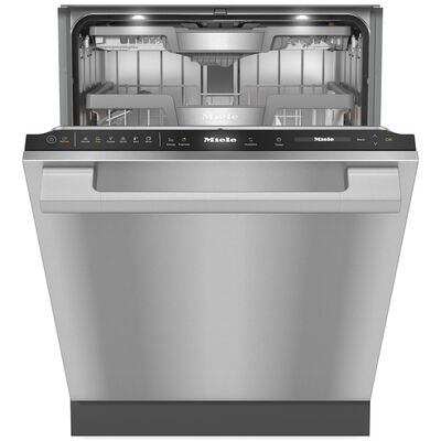 Miele 24 in. Top Control Smart Dishwasher with 39 dBa Sound Level & 3rd-Rack - Stainless Steel | G7766SCVISF