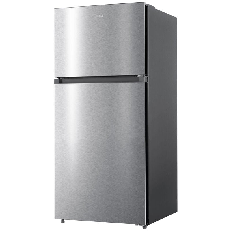 Midea 28 in. 14.2 cu. ft. Counter Depth Garage-Ready Top Freezer Refrigerator - Stainless Steel, Stainless Steel, hires