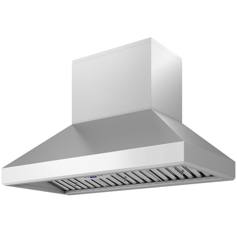 Zephyr Titan Series 48 in. Chimney Style Range Hood with 6 Speeds, 750 CFM, Ducted Venting & 2 LED Lights - Stainless Steel, , hires