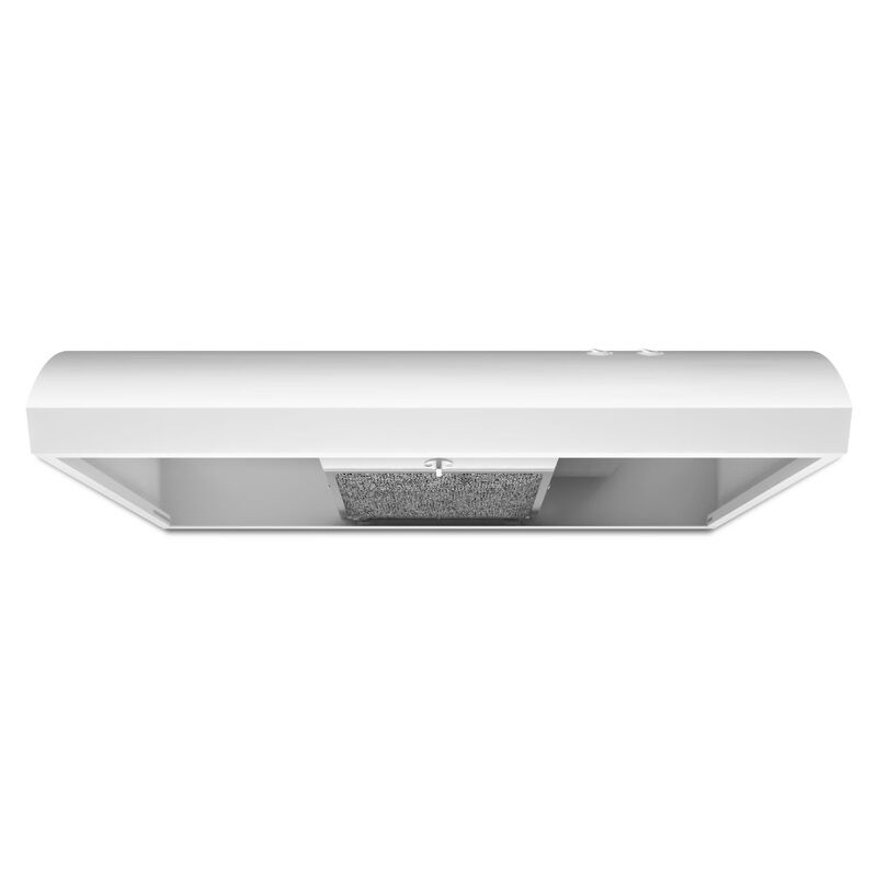 Whirlpool 30 in. Ducted Standard Style Range Hood with 190 CFM, 2 Fan Speeds & 1 Incandescent Light - White, , hires