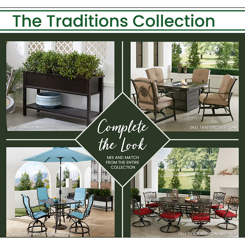Hanover traditions 9 piece clearance outdoor dining set