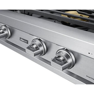 Dacor Transitional Series 48 in. Natural Gas Smart Rangetop with 6 Sealed Burners & Griddle - Graphite Stainless Steel, , hires