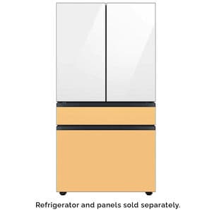 Samsung BESPOKE 4-Door French Door Top Panel for Refrigerators - White Glass, , hires