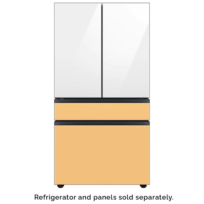 Samsung BESPOKE 4-Door French Door Top Panel for Refrigerators - White Glass, , hires