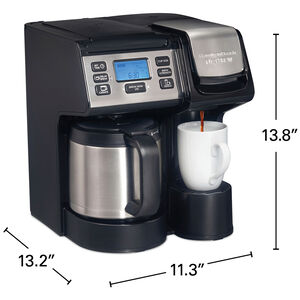 Hamilton Beach FlexBrew Trio Coffee Maker with Thermal Carafe - Black, , hires