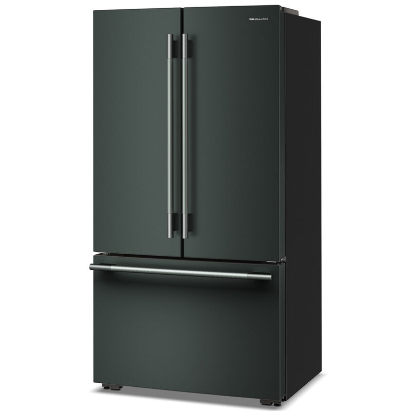 KitchenAid 36 in. 24.3 cu. ft. Counter Depth French Door Refrigerator with Internal Water Dispenser - Juniper, Juniper, hires