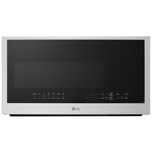LG 30 in. 2.0 cu. ft. 1050W Smart Over-the-Range Microwave with 400 CFM & Sensor Cooking - PrintProof Stainless Steel, PrintProof Stainless Steel, hires
