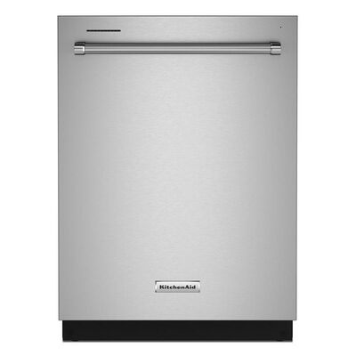 KitchenAid 24 in. Built-In Dishwasher with Top Control, 44 dBA Sound Level, 16 Place Settings, 5 Wash Cycles & Sanitize Cycle - Stainless Steel with PrintShield Finish | KDTM404KPS