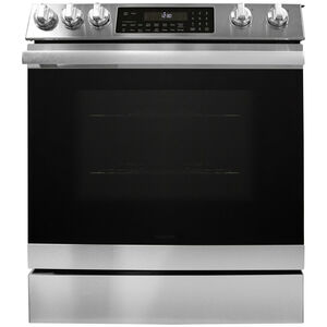 Sharp 30 in. 6.3 cu. ft. Air Fry Convection Oven Slide-In Electric Range with 5 Radiant Burners - Stainless Steel, , hires