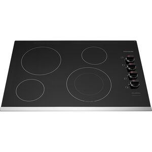 Frigidaire 30 in. 4-Burner Electric Cooktop with Power Burner - Stainless Steel, Stainless Steel, hires