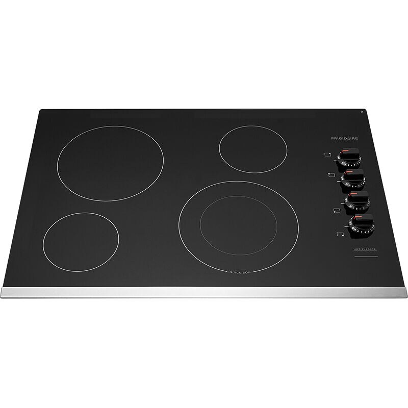 Frigidaire 30 in. 4-Burner Electric Cooktop with Power Burner - Stainless Steel, Stainless Steel, hires