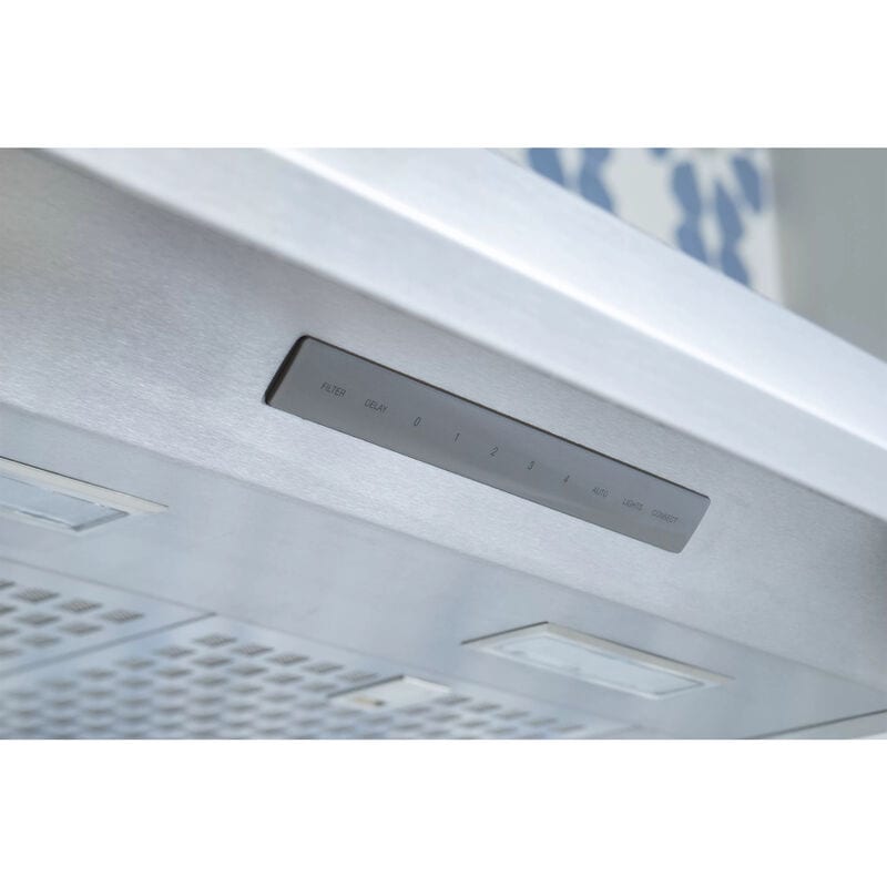 Thermador Masterpiece Series 30 in. Smart Convertible Chimney Style Range Hood with 600 CFM, 4 Fan Speeds & 2 LED Lights - Stainless Steel, , hires