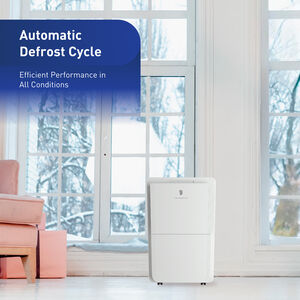 Friedrich 35 Pint 2-Speed Dehumidifier with Built-In Drain Pump - White, , hires
