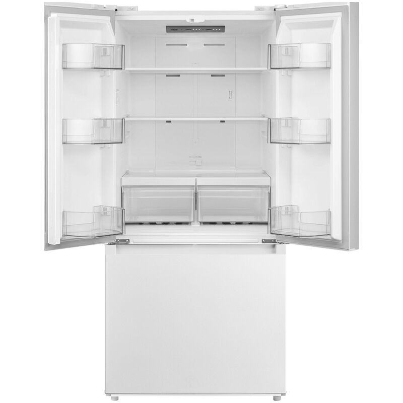 Midea 30 in. 18.4 cu. ft. French Door Refrigerator - White, White, hires