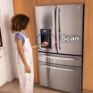 GE Profile 36 in. 27.9 cu. ft. Smart 4-Door French Door Refrigerator with Ice & Water Dispenser - Fingerprint Resistant Stainless Steel, , hires
