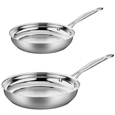 Cuisinart Chef's Classic Stainless 2-Pc Skillet Set (8" & 10") | 722-810