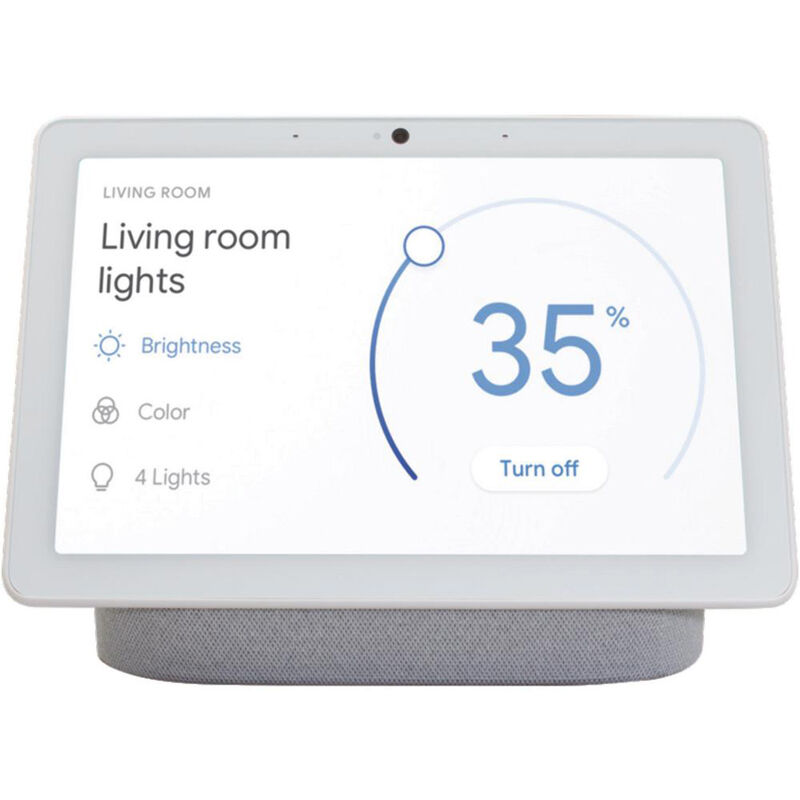 Nest Hub Max Smart Display with Google Assistant - Chalk, , hires