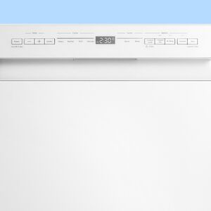 Midea 18 in. Front Control Dishwasher with 52 dBA Sound Level & Pocket Handle - White, , hires