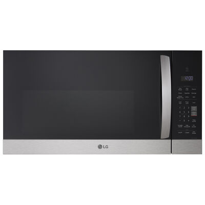 LG 30 in. 1.7 cu. ft. Over-the-Range Microwave with 10 Power Levels & 300 CFM - PrintProof Stainless Steel | MVEM1721F