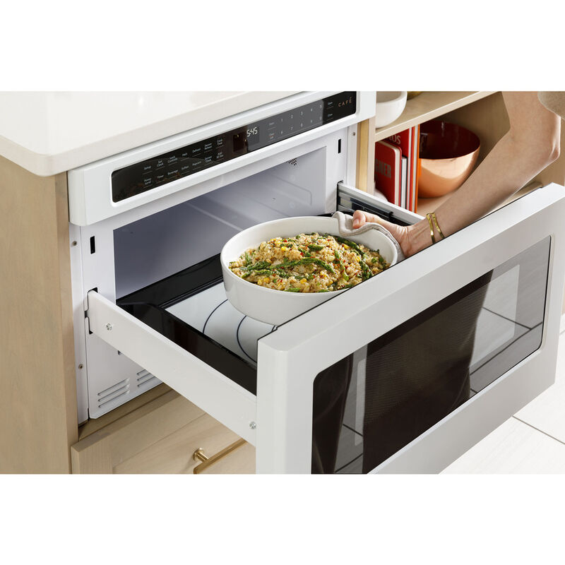 Cafe 24 in. 1.2 cu. ft. Microwave Drawer with 10 Power Levels & Sensor Cooking Controls - Stainless Steel, Stainless Steel, hires