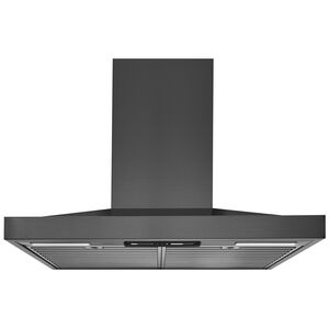 Best WCS1 Series 30 in. Chimney Style Smart Range Hood with 4 Speed Settings, 650 CFM & 2 LED Lights - Black Stainless, , hires