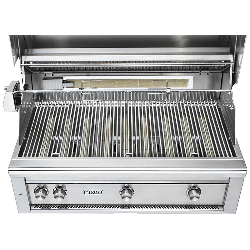 Lynx Professional 42 in. 3-Burner Liquid Propane Gas Grill with Rotisserie & Smoker Box - Stainless Steel, , hires
