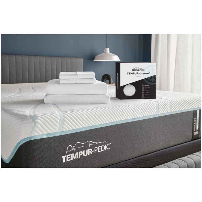 Tempur-Pedic Breeze Cooling Sheet Set White - Queen, , hires