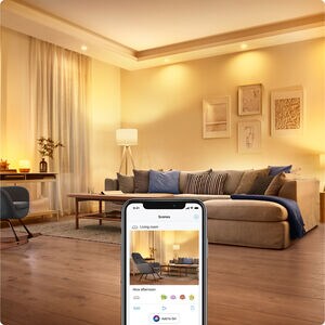 WiZ - 6" Recessed Color and Tunable Wi-Fi Smart LED Downlight - White, , hires