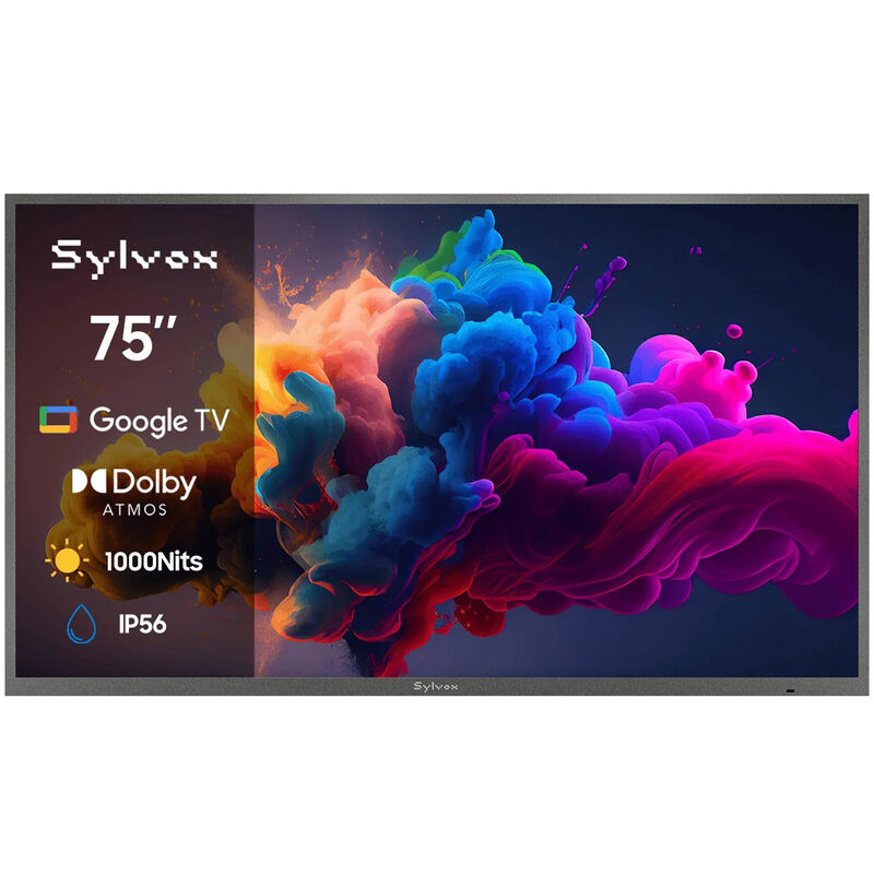 Sylvox - Deck ProQ 3.0 Series 75" Class Partial Sun 4K UHD QLED Smart Google Outdoor TV, , hires